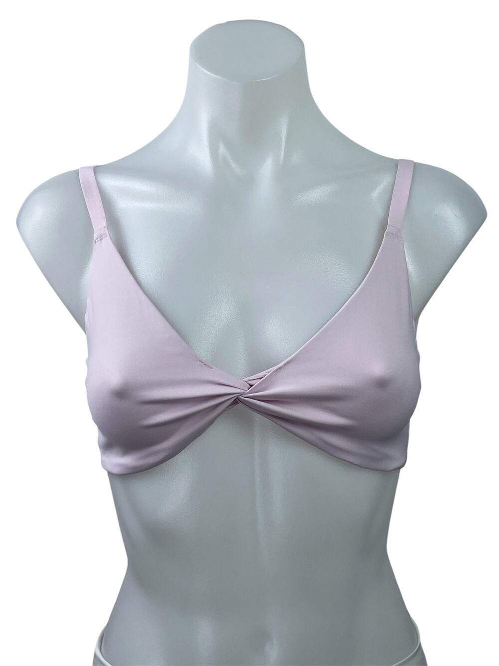 Gymshark Elevate Pink Twist Front Workout Gym Activewear Bra Bralette Crop Top S